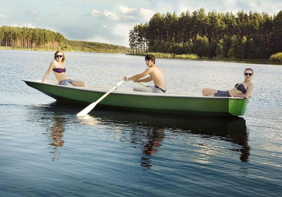 Bungalow Direkt Am See, Mit Eigenem Boot Roding Esterno foto