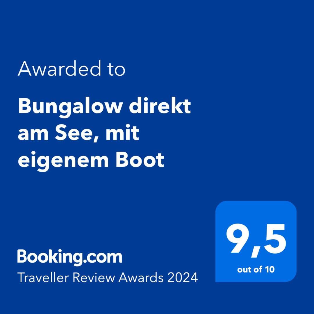 Bungalow Direkt Am See, Mit Eigenem Boot Roding Esterno foto